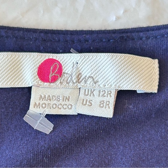 Boden Ellen Jersey Knit Crop Wide Leg Jumpsuit Navy Size 6 Tie Waist Wrap Top - Picture 10 of 16